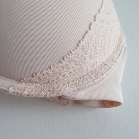 PEPPER Lift Up Lace Trim Bra in Ecru - Women's Size 34A - Picture 7 of 16